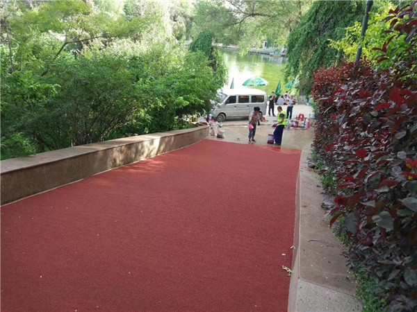 黑河彩色路面施工